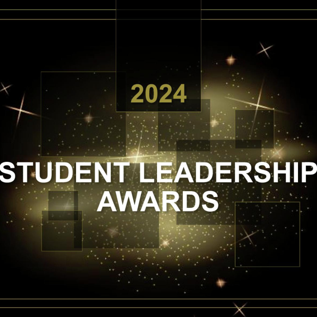 2024 Student Leadership Awards graphic